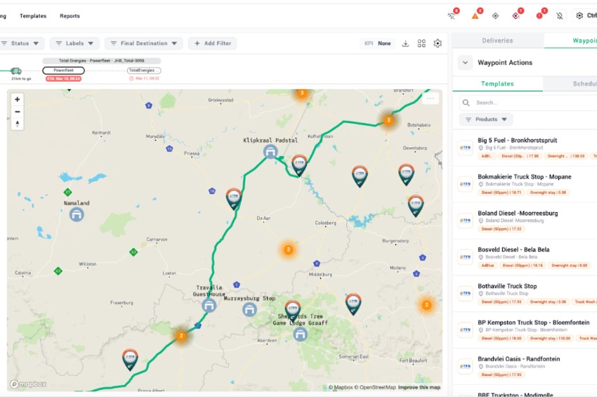 Ctrlfleet integrates fuel into the core of transport operations